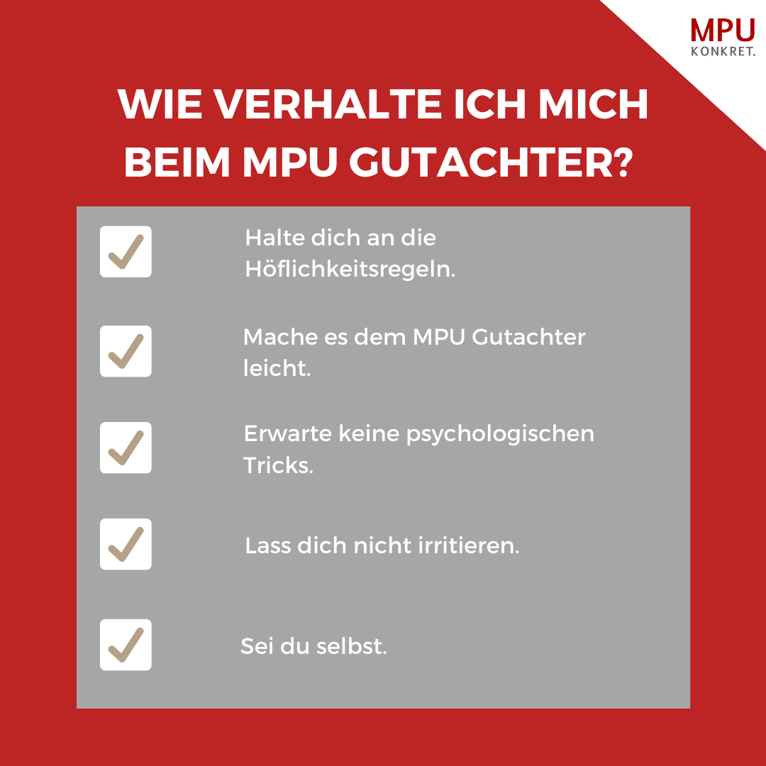 Wie verhalte ich mich in der MPU MPU Vorbereitung online MPU Fragen und Antworten