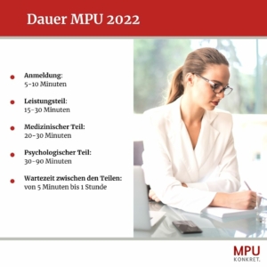 Wie lange dauert eine MPU 2022